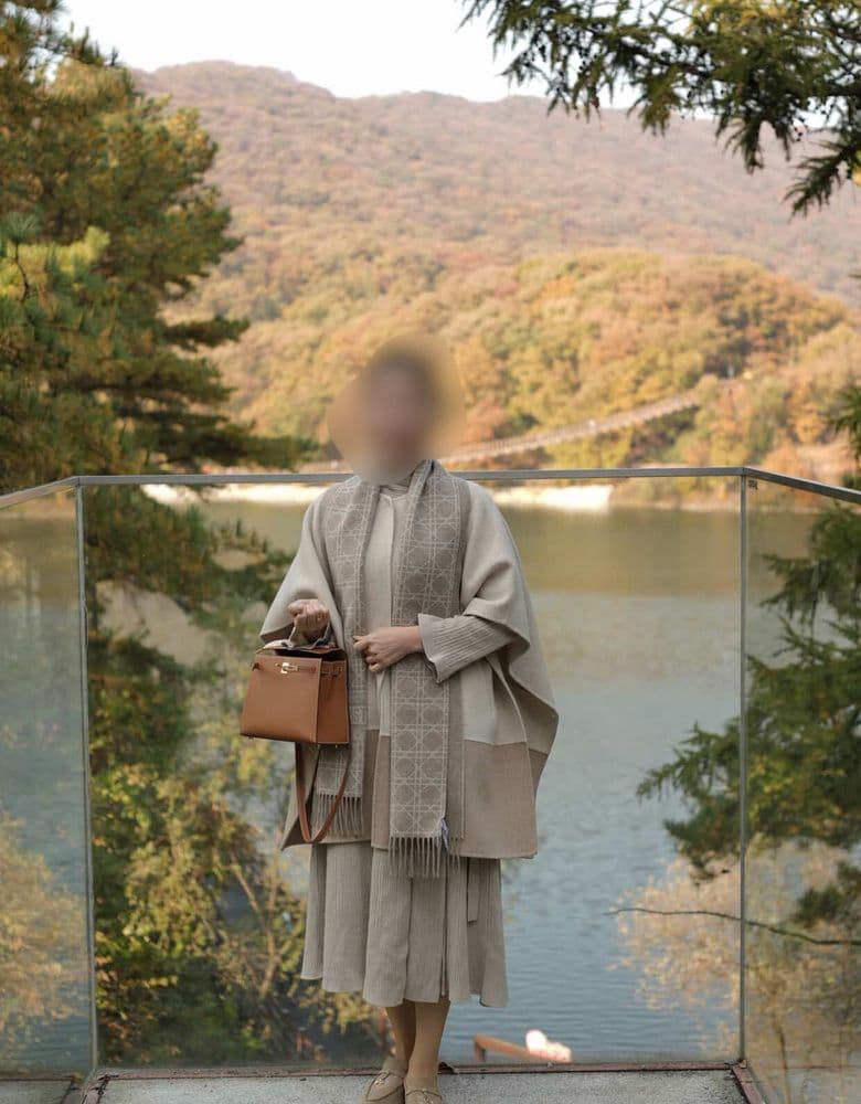 디올 겨울 신상 까나쥬 캐시미어 머플러 언박싱&착샷