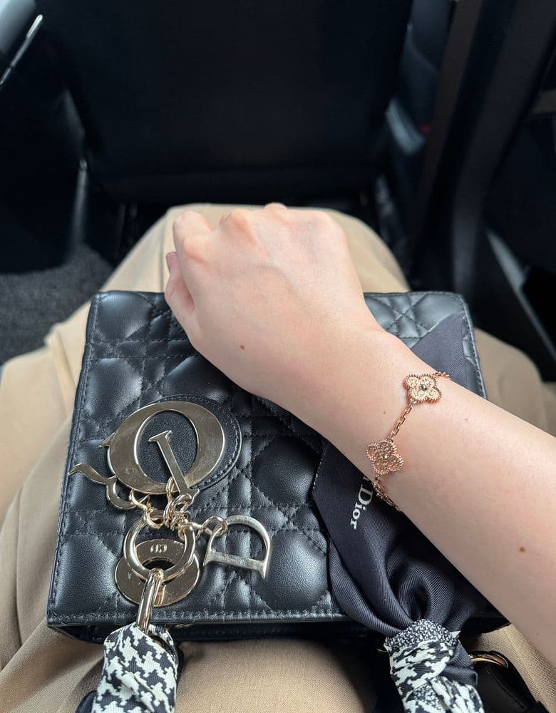 Van Cleef Vintage Alhambra 5 Motif, Hammered Gold