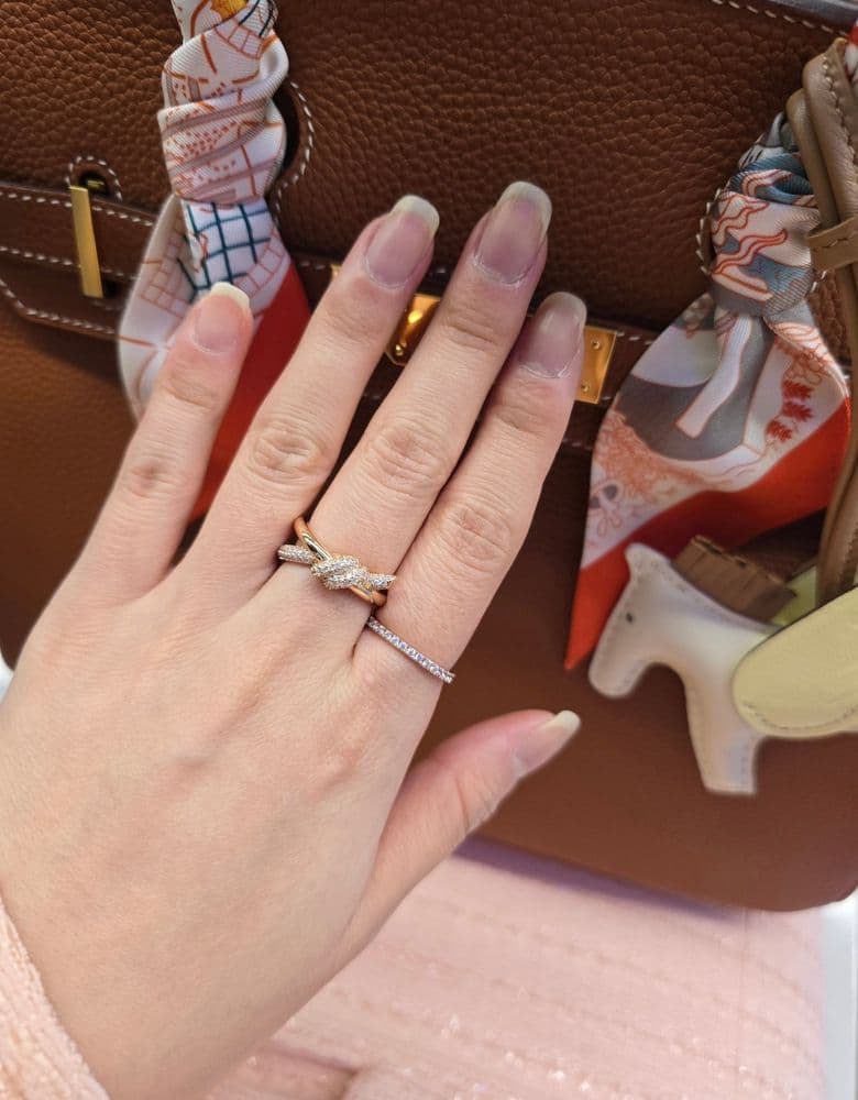 Tiffany Note Double Row Ring