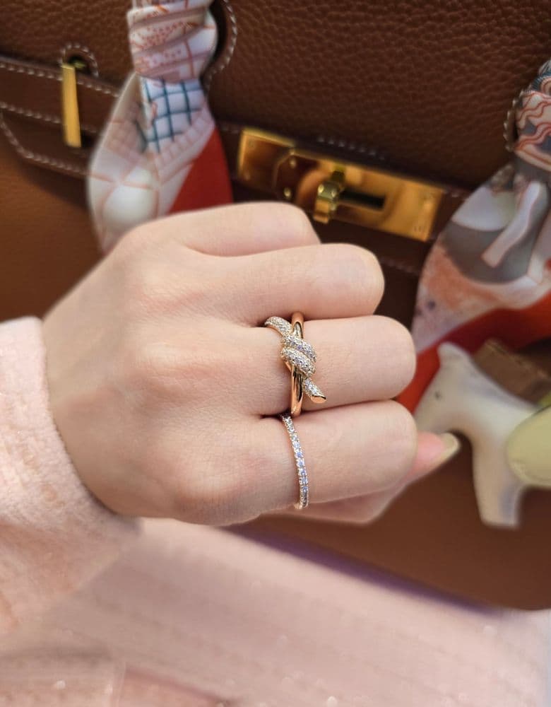 Tiffany Note Double Row Ring