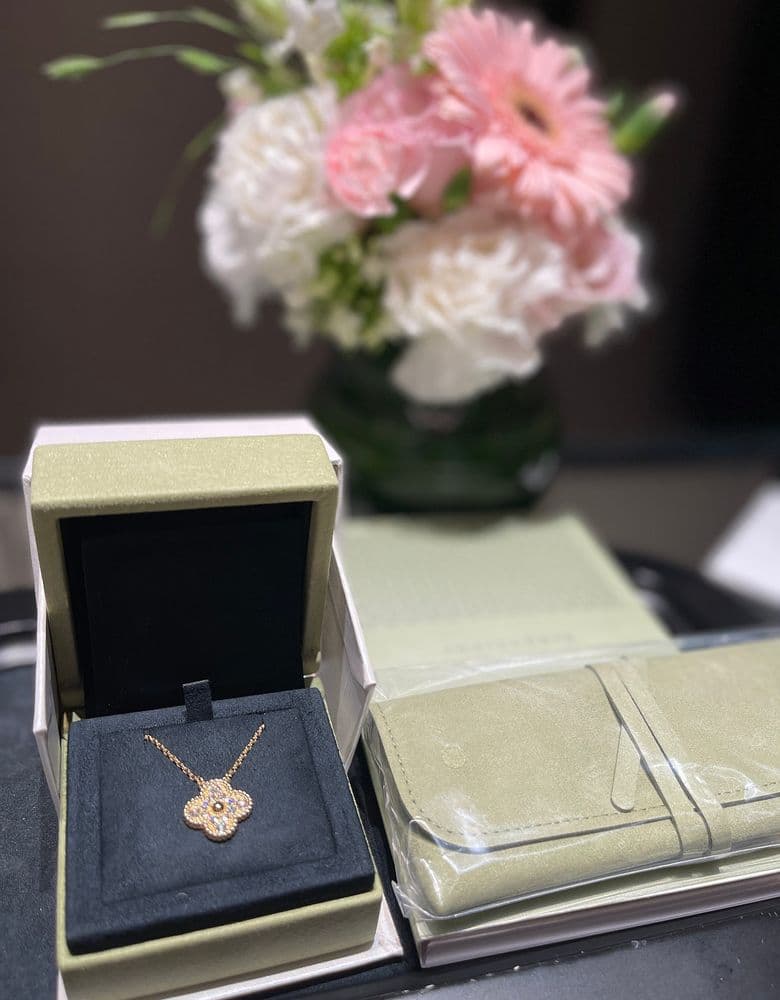 반클리프 빈티지다이아 옐로우 골드&기요세 팔찌 옐로우 골드