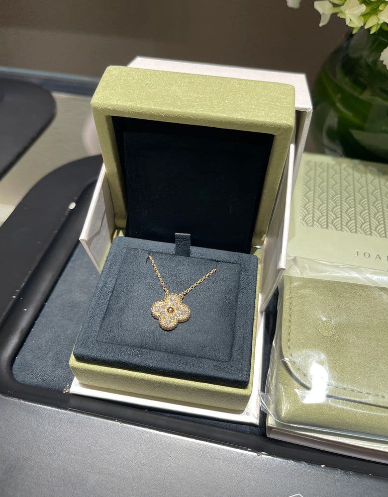 반클리프 빈티지다이아 옐로우 골드&기요세 팔찌 옐로우 골드