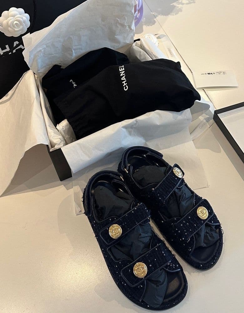 Chanel Velcro Sandals