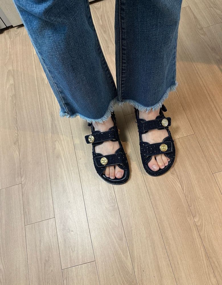 Chanel Velcro Sandals