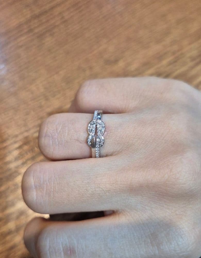 Fred Chance Ring Half Pave