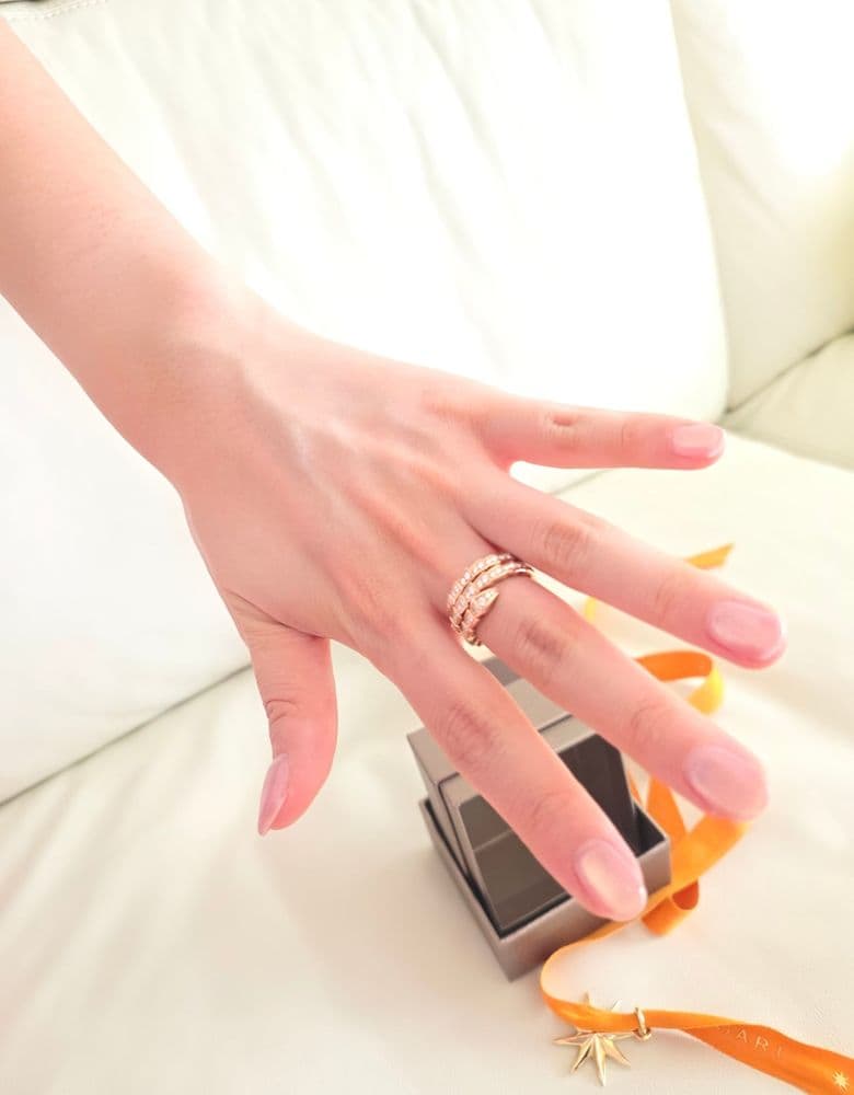 Bvlgari Serpenti Two-Row Pavé Ring