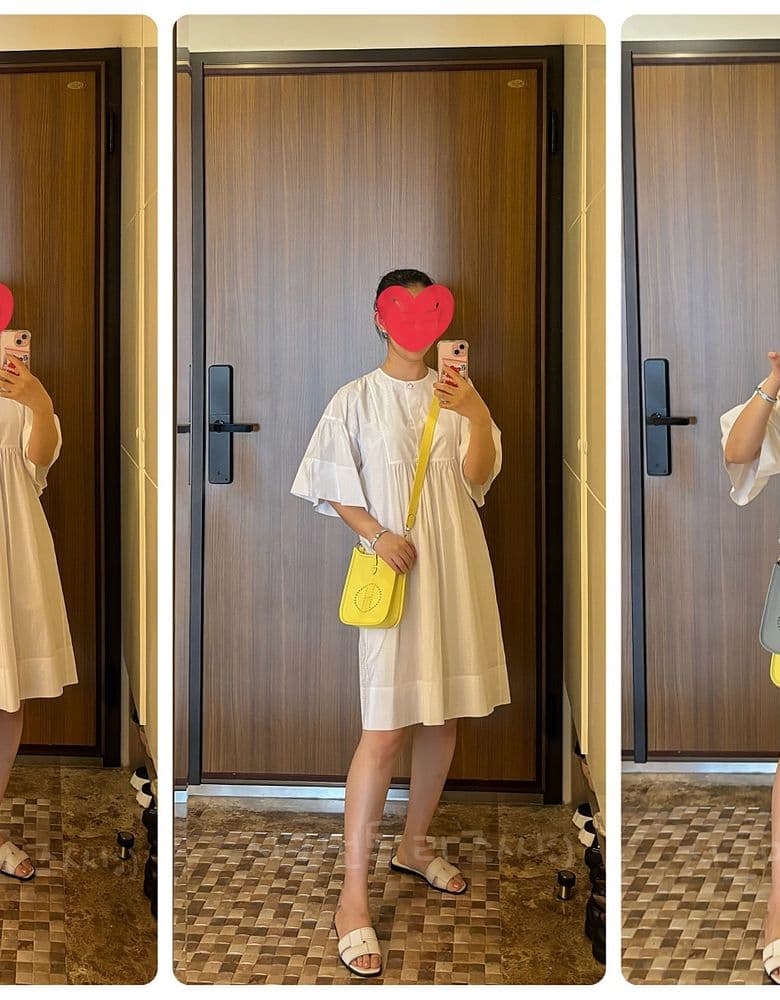 Hermès Blue Glacier Mini Evelyne with Silver Hardware (Strap Length Comparison)