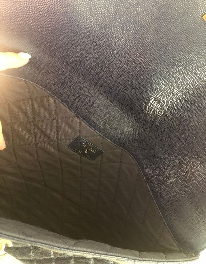 Chanel Clutch Bag in Caviar Leather