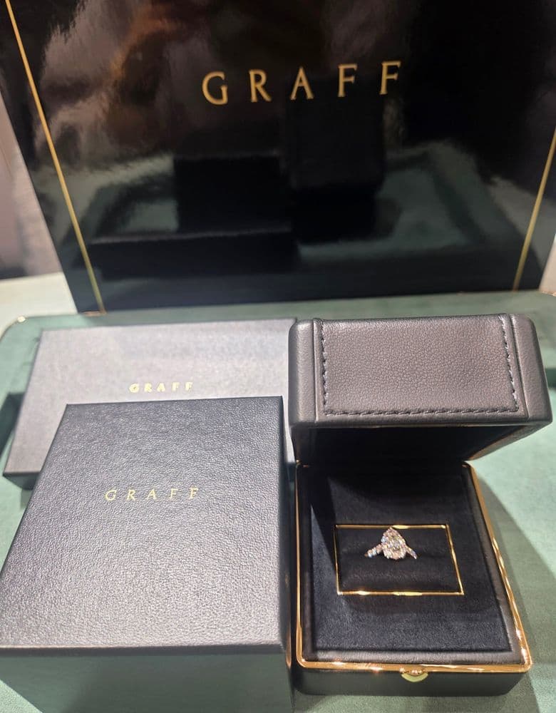 Graff Icon Pear Shape Diamond Ring