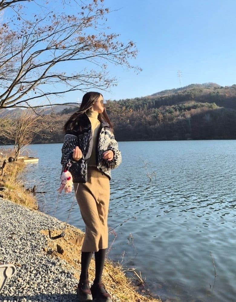 Dior Padded Jacket, Bulgari & Fred Rings, Dior Lady Bag