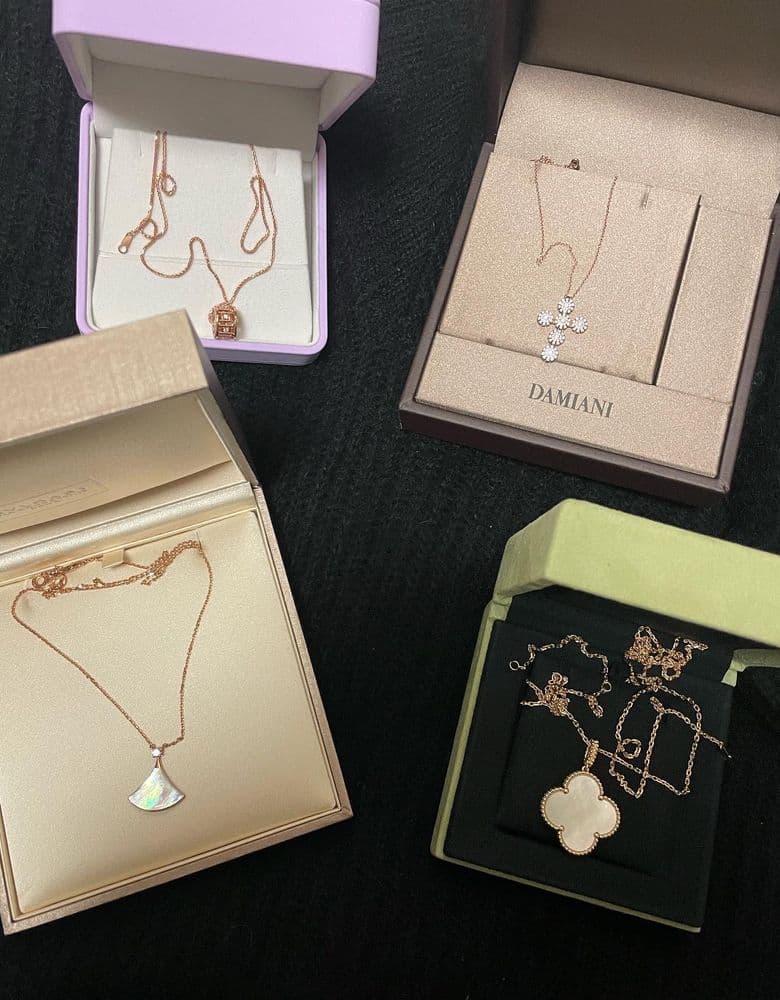 다미아니 마르게리타 로즈골드 네크리스