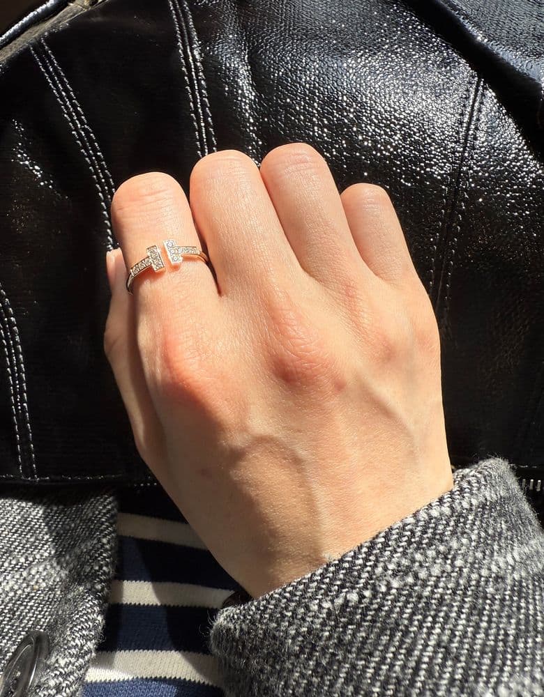 티파니 티링 와이어링 로즈골드