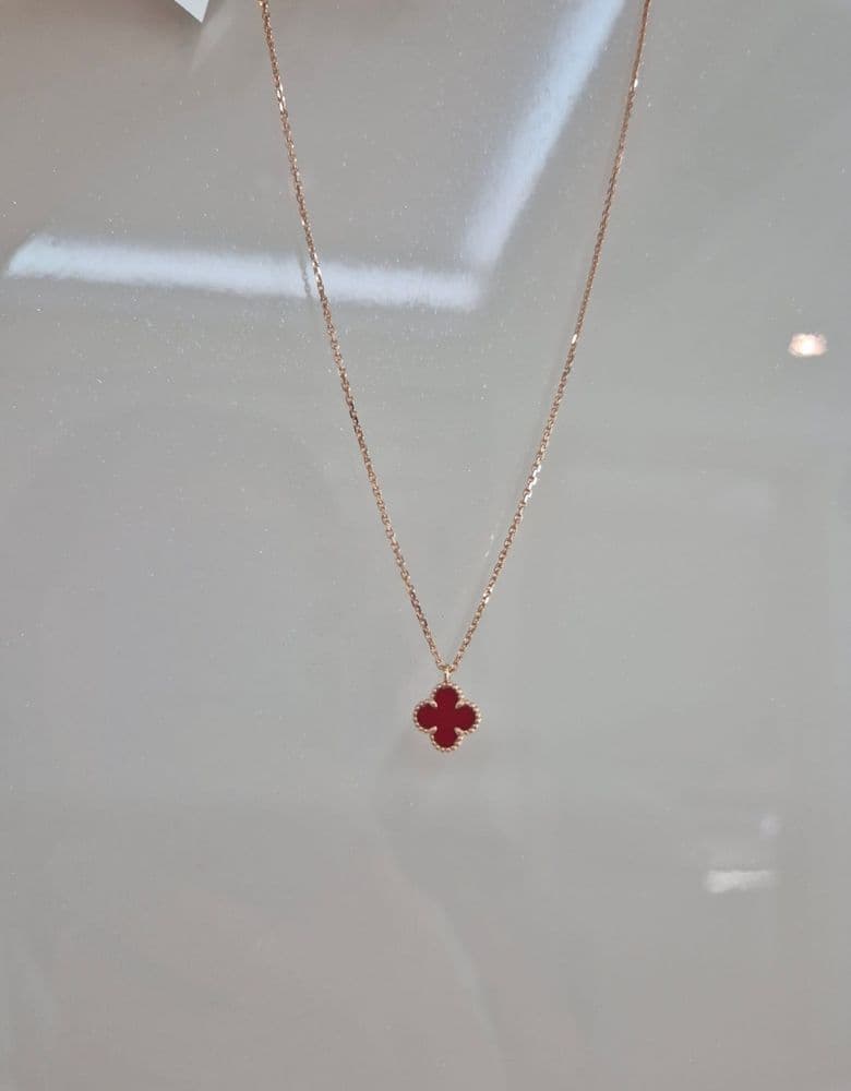 반클리프 스위트알함브라 커넬리언 팬던트