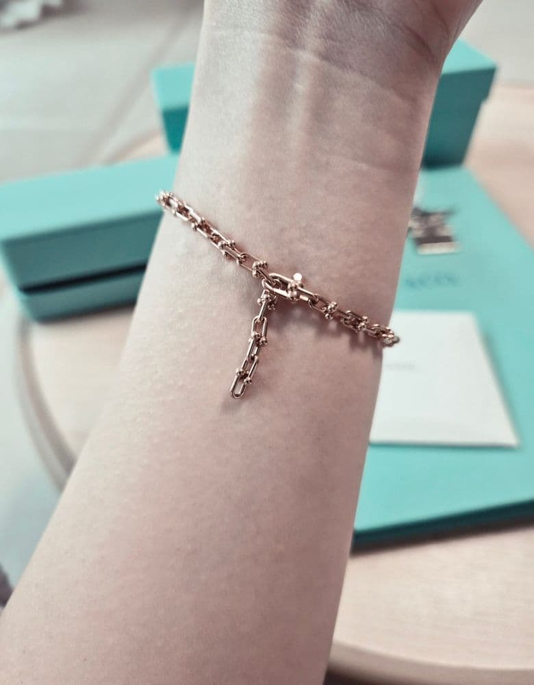 티파니 하드웨어  마이크로 링크 로즈골드