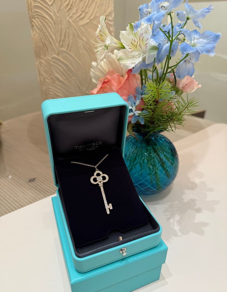 티파니 키 크라운 목걸이