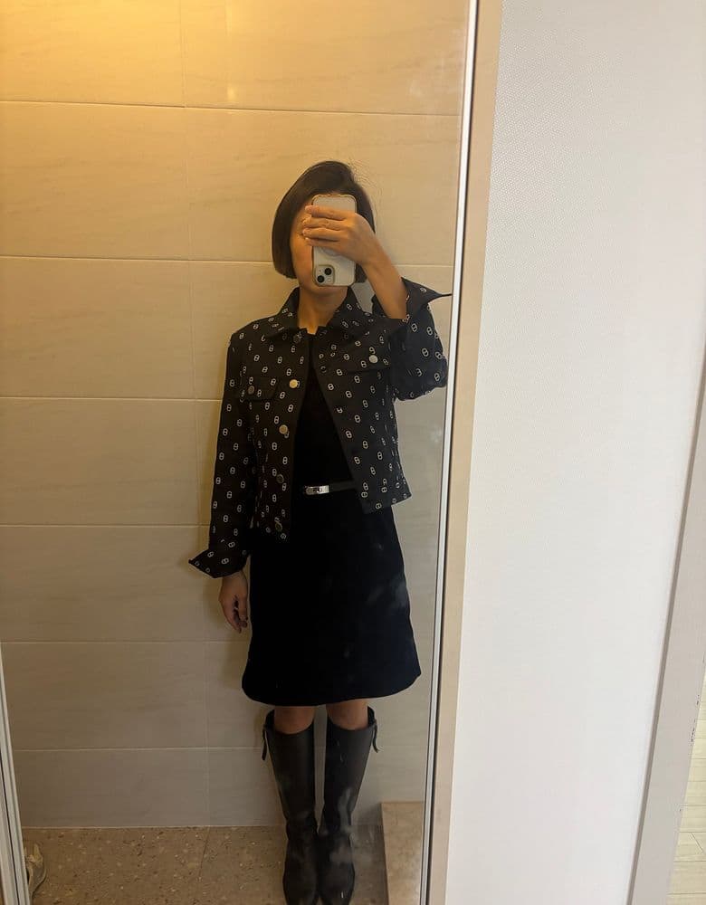 에르메스 샹달 데님 자켓