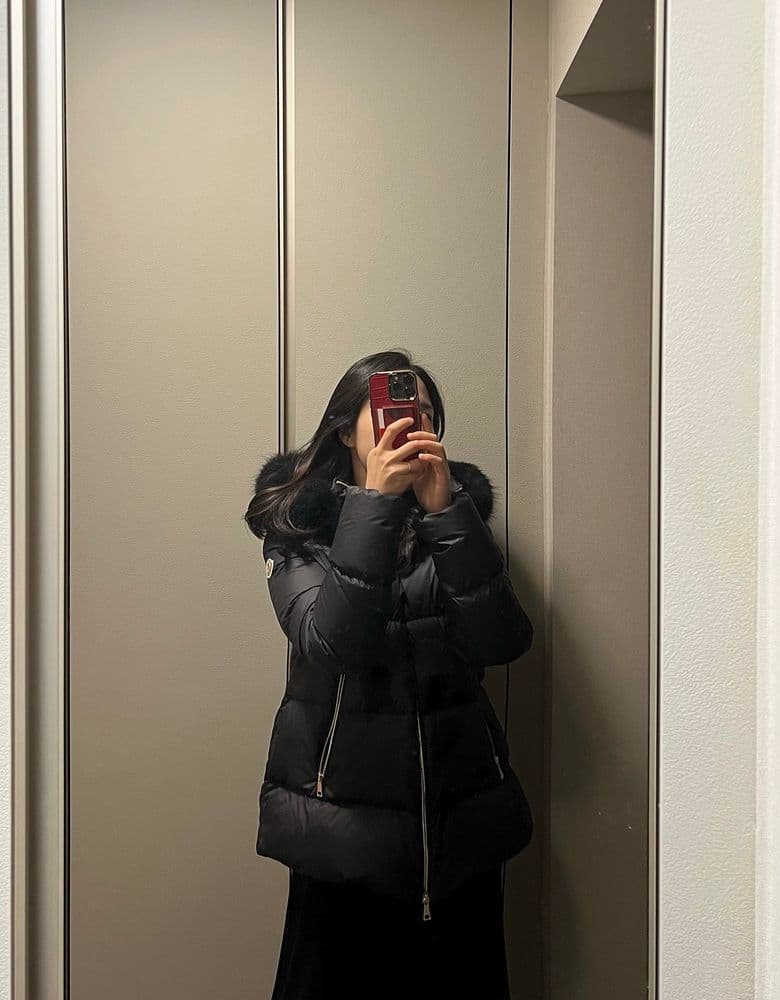 몽클레어 라이체퍼 블랙 패딩