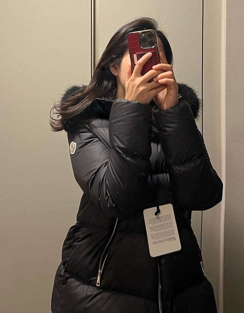 몽클레어 라이체퍼 블랙 패딩