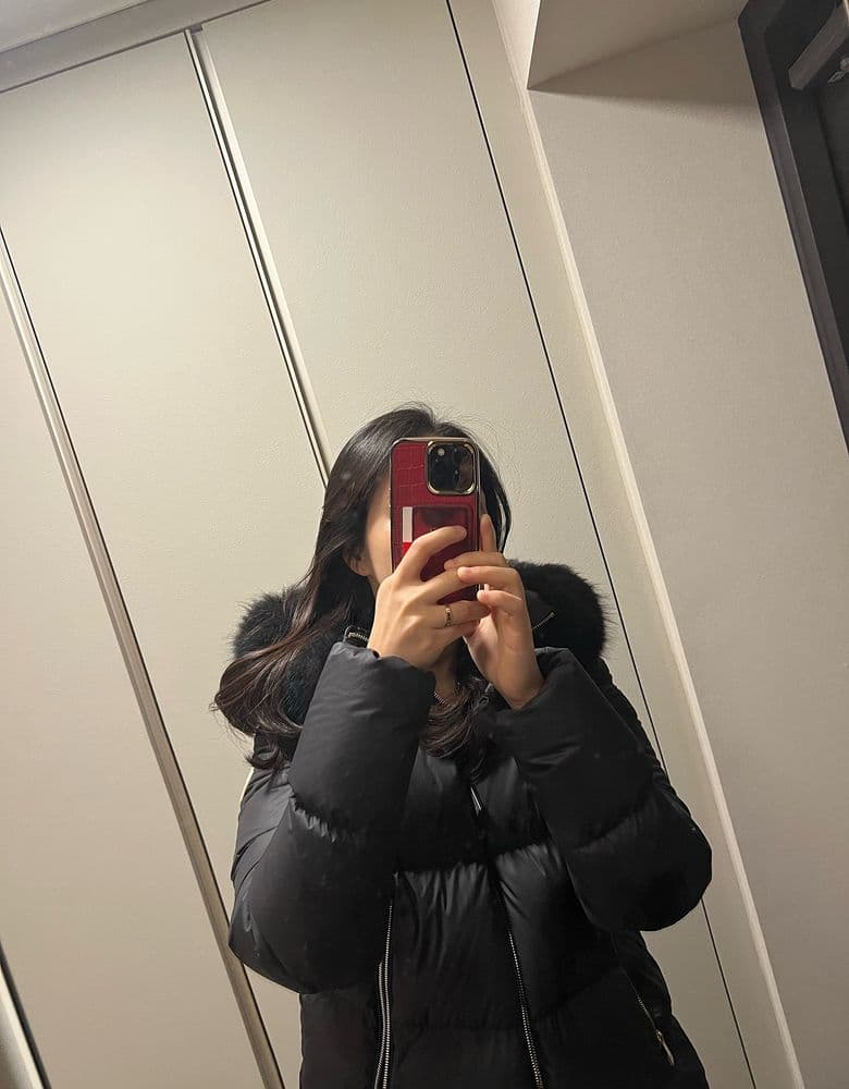 몽클레어 라이체퍼 블랙 패딩