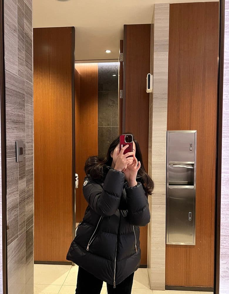 몽클레어 라이체퍼 블랙 패딩