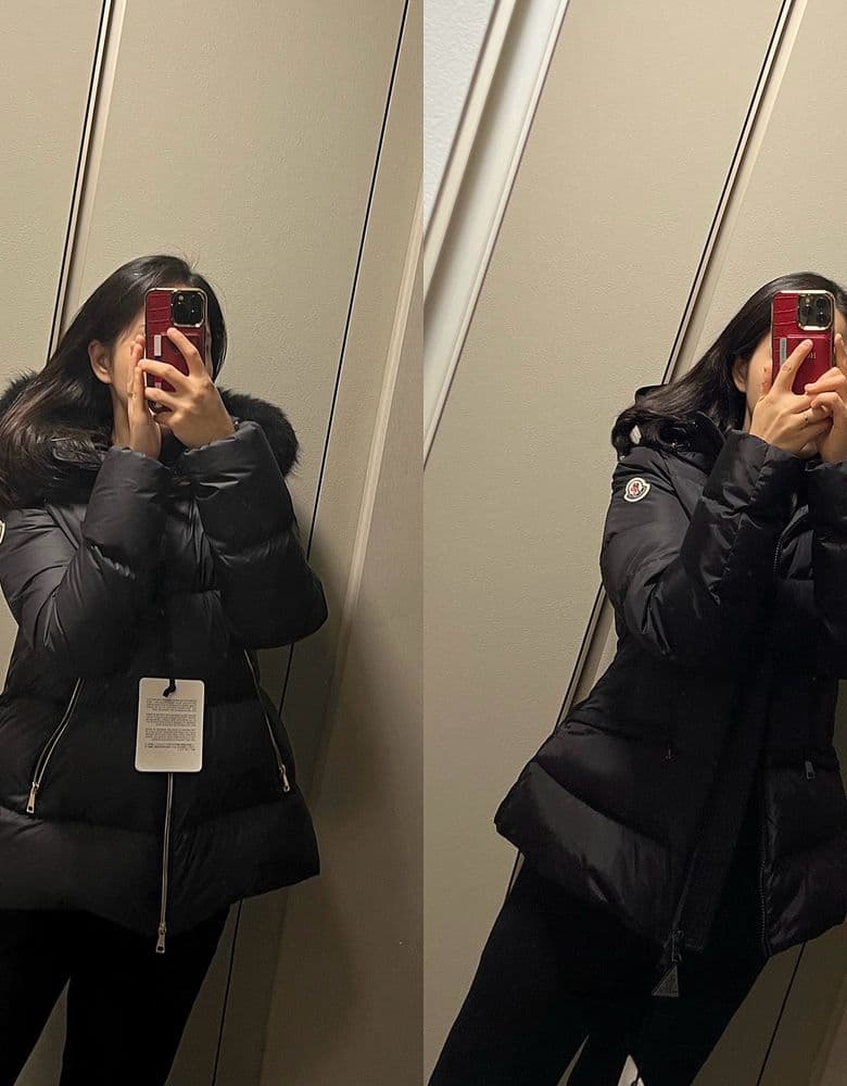 몽클레어 라이체퍼 블랙 패딩