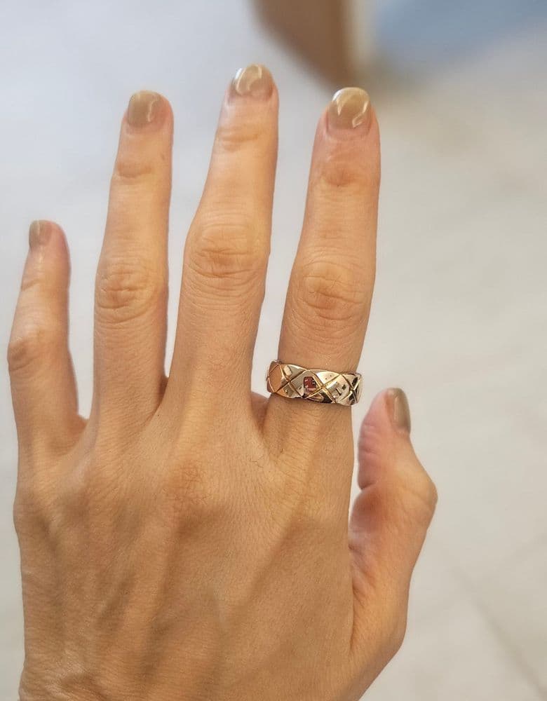 샤넬 코코크러쉬 링 스몰 베이지 골드