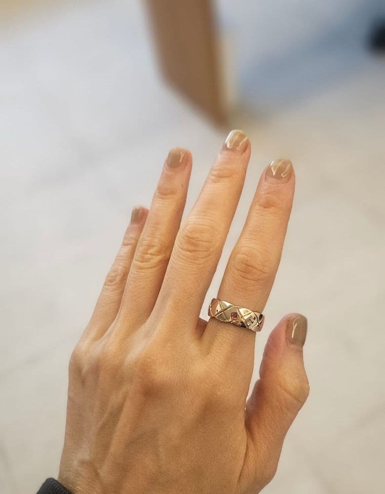 샤넬 코코크러쉬 링 스몰 베이지 골드