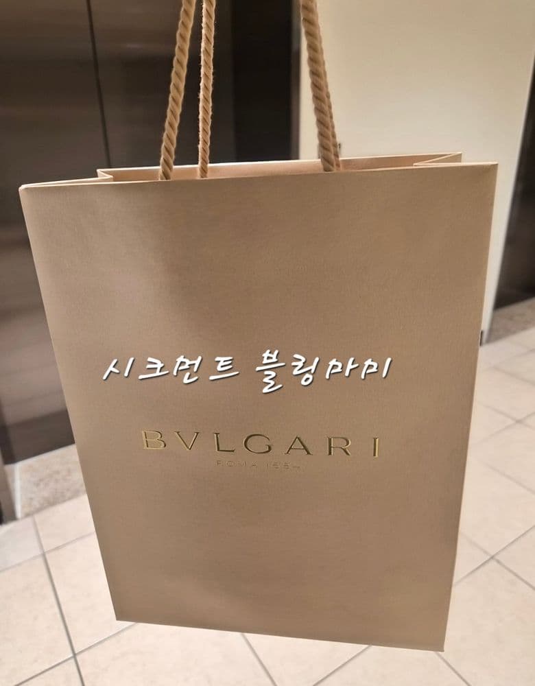 불가리 세르펜티 플레인 이어링 옐로우 골드