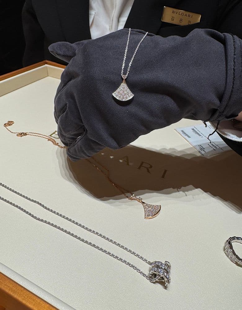 불가리 세르펜티 풀파베 링 화이트 골드