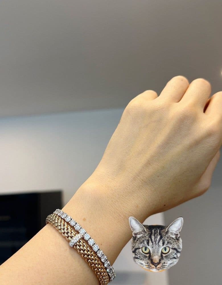 포페 팔찌 옐로우 골드