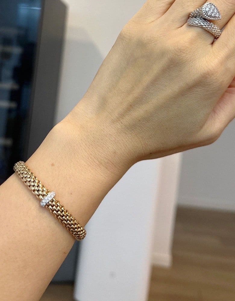 포페 팔찌 옐로우 골드