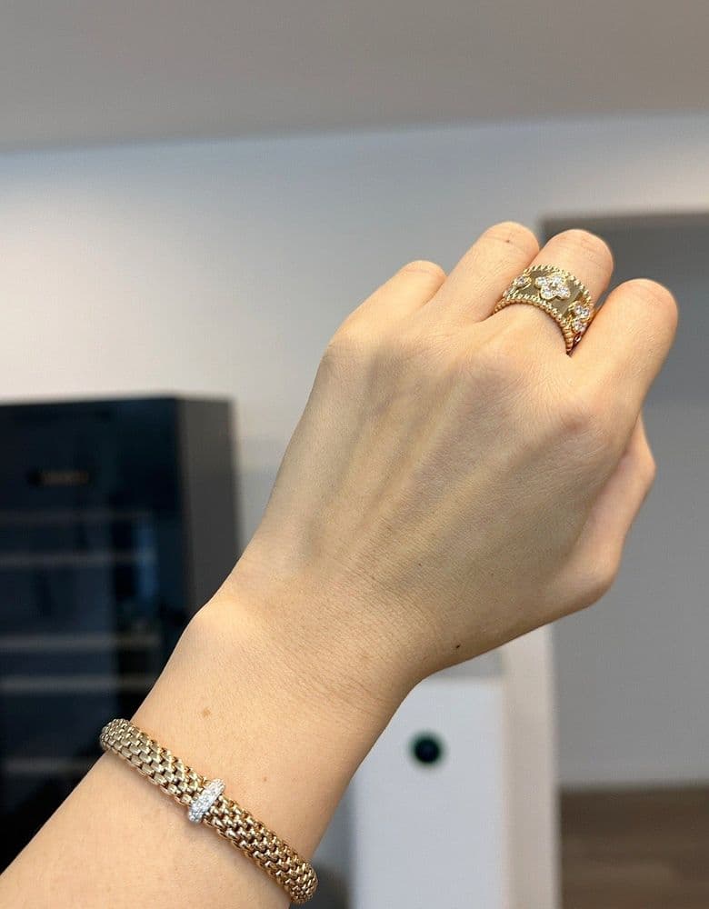 포페 팔찌 옐로우 골드