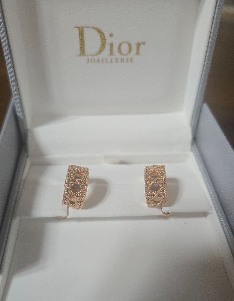 디올 귀걸이 로즈골드 마이디올