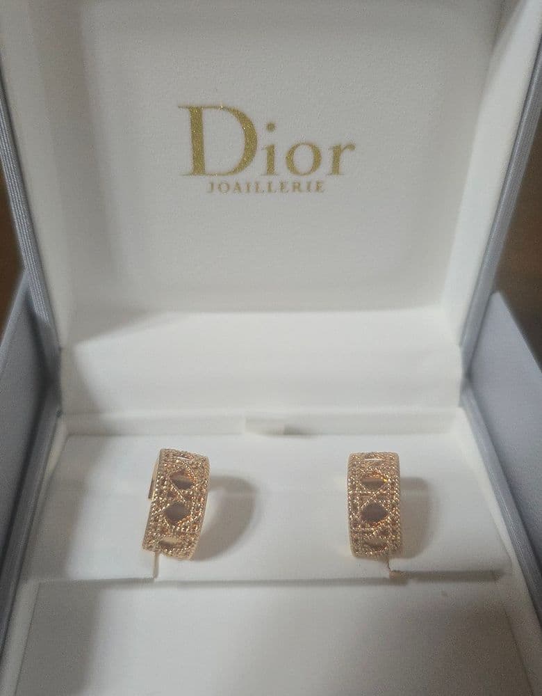 디올 귀걸이 로즈골드 마이디올