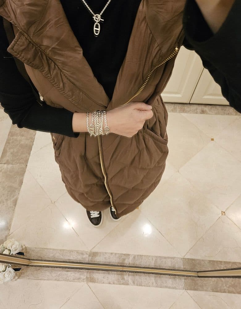 에르메스 샹달 실버 네크리스