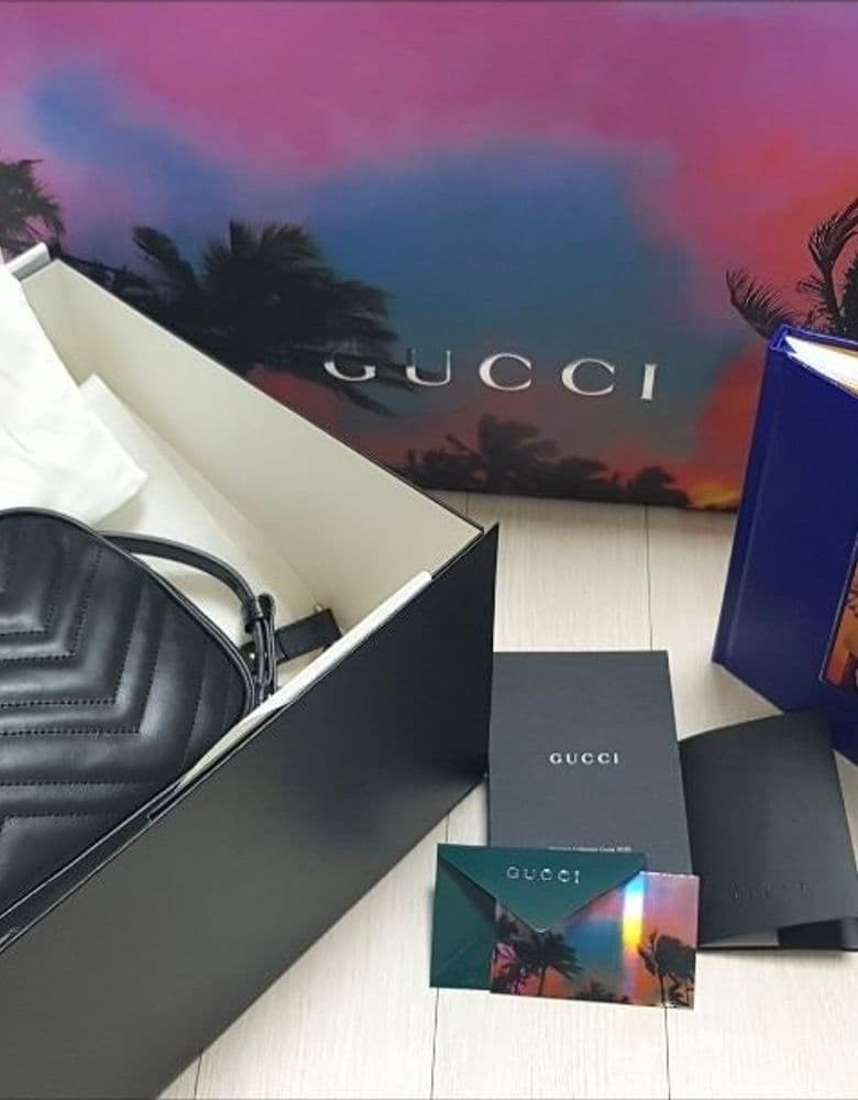 구찌 마몬트 마틀라쎄 크로스백 스몰(블랙) 내돈내산 리뷰