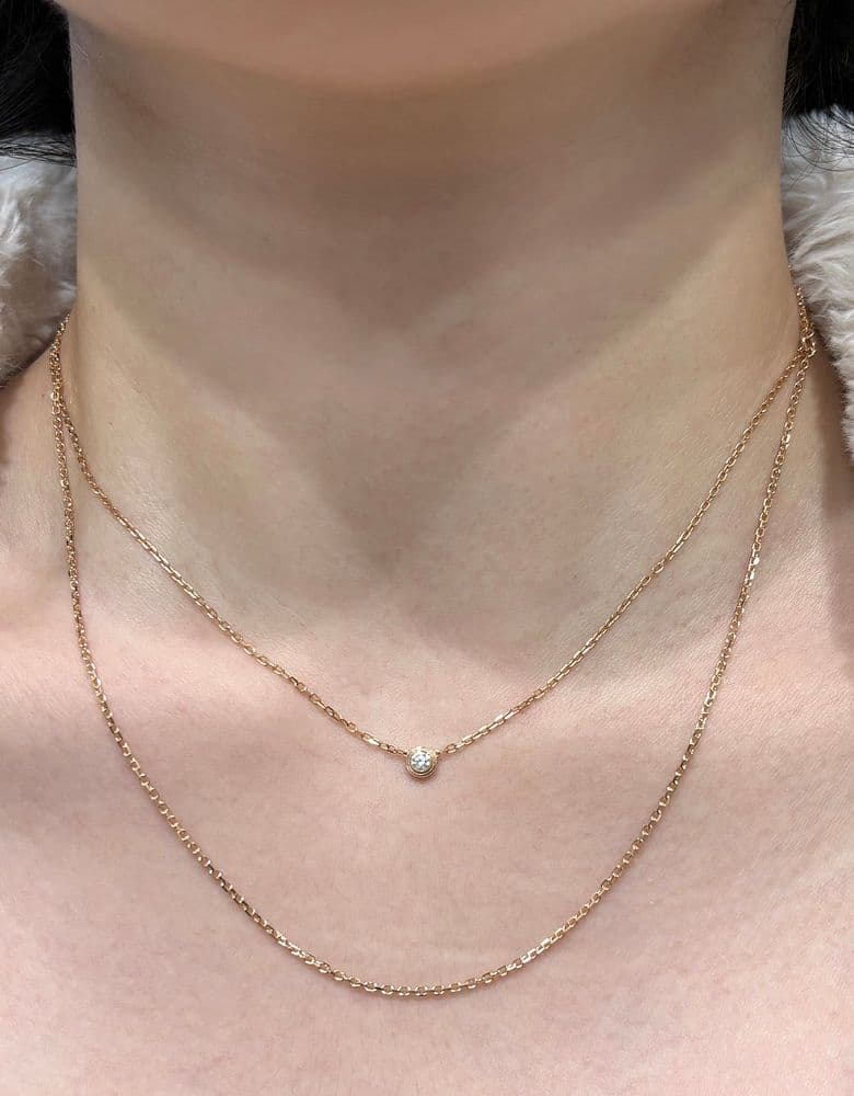 반클리프 로즈골드 체인 42cm