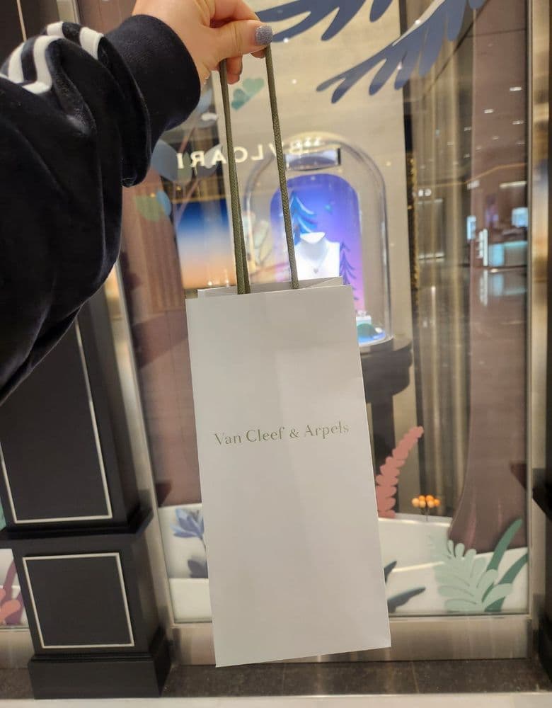 반클리프 빈티지 오닉스 목걸이