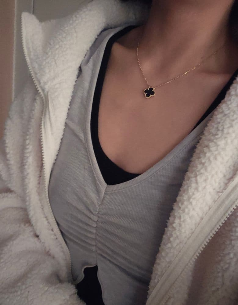 반클리프 빈티지 오닉스 목걸이