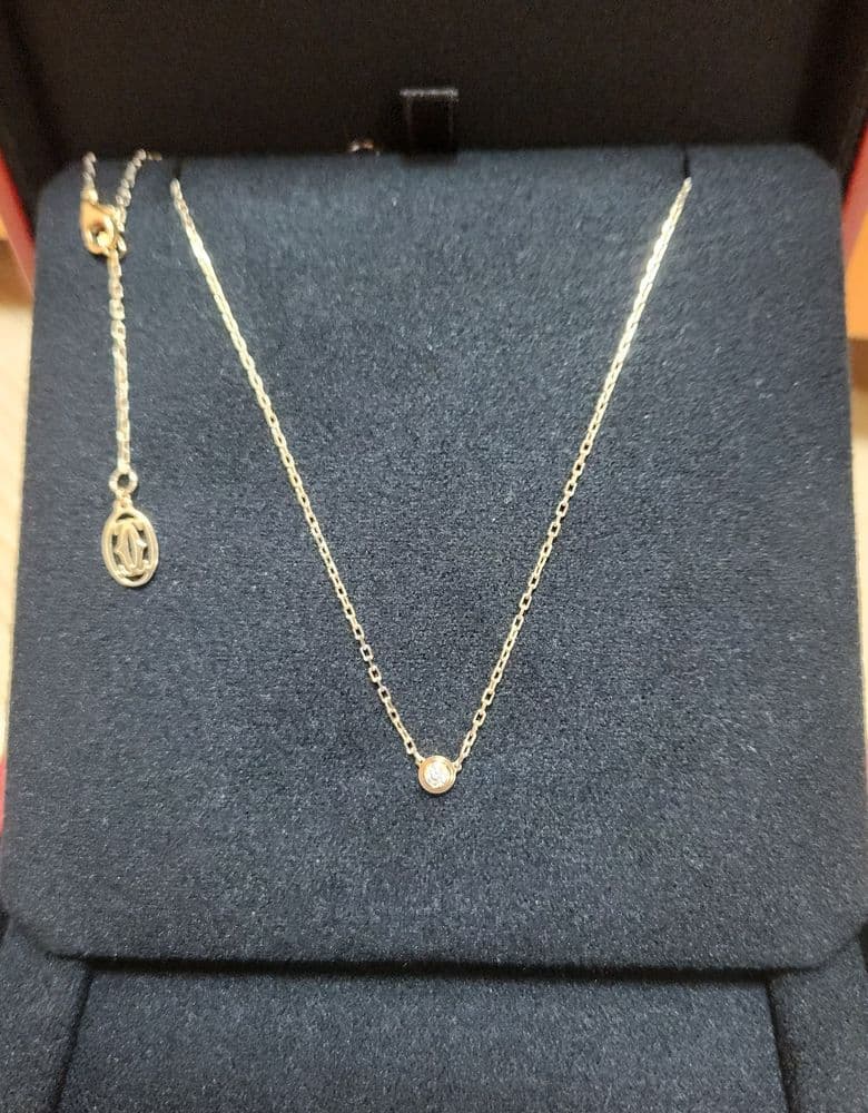 일본 까르띠에 다무르 스몰 옐로우 골드