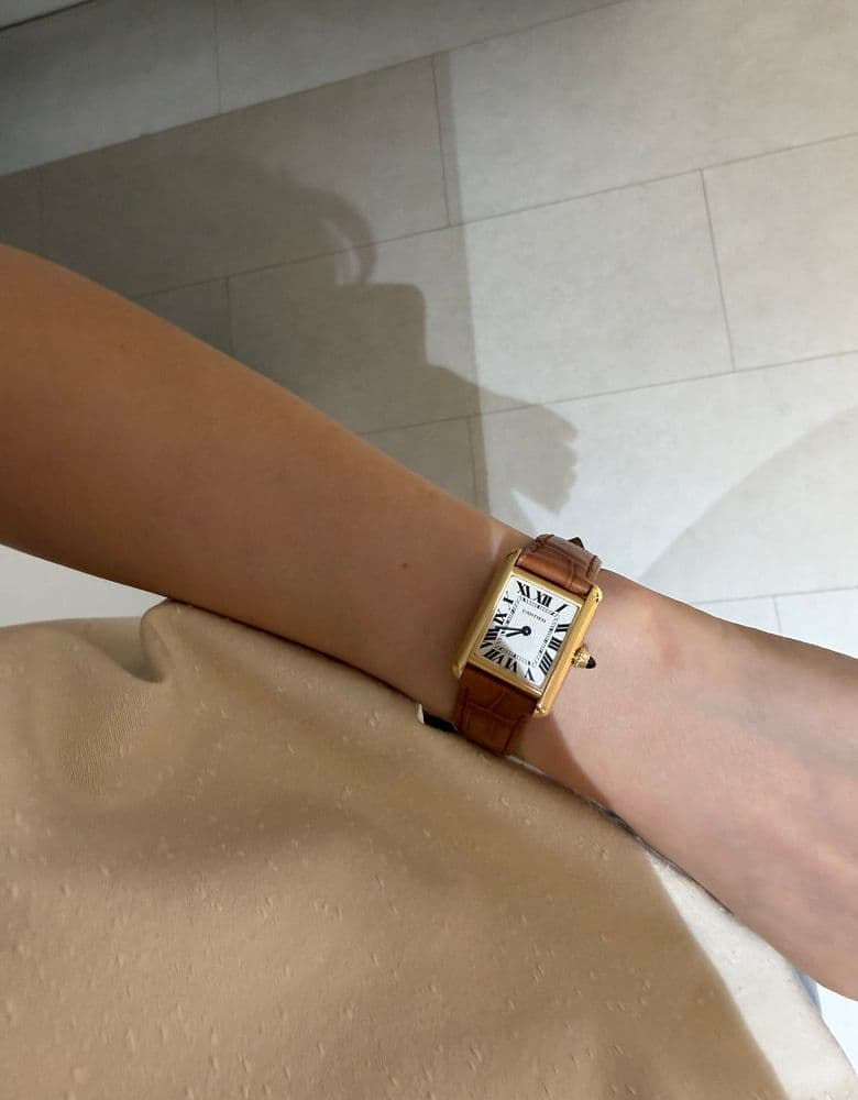 까르띠에 탱크루이 옐로우 골드 후기