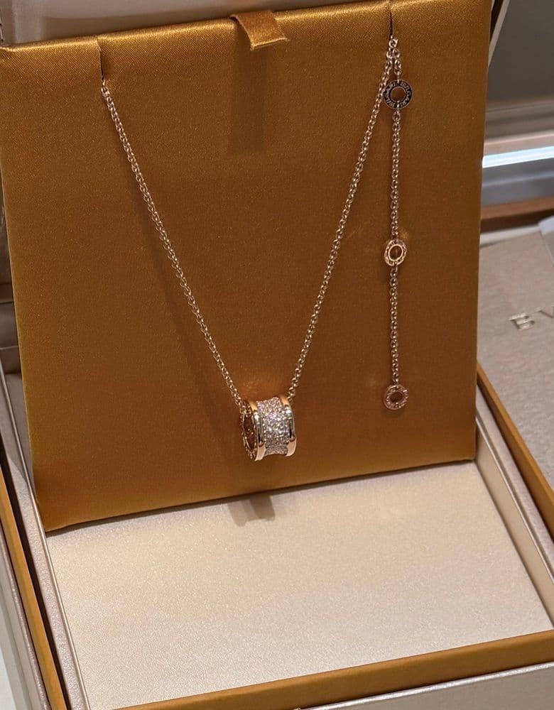 불가리 비제로원 풀파베 오리지널 크기 목걸이