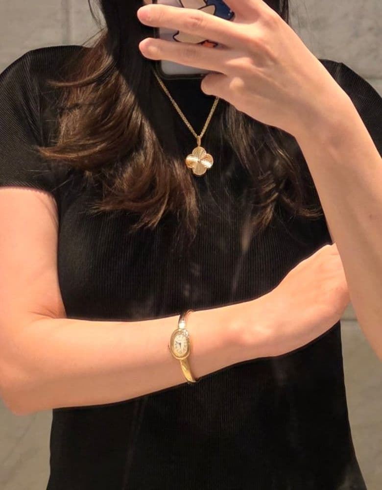 반클리프 아펠 매직 알함브라 기요셰 목걸이