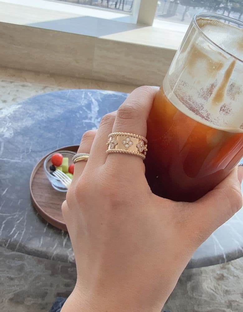 반클리프 빼를리 클로버 링