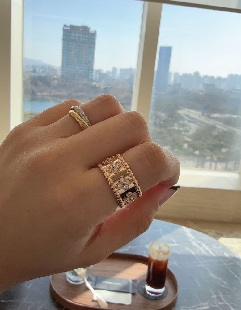 반클리프 빼를리 클로버 링