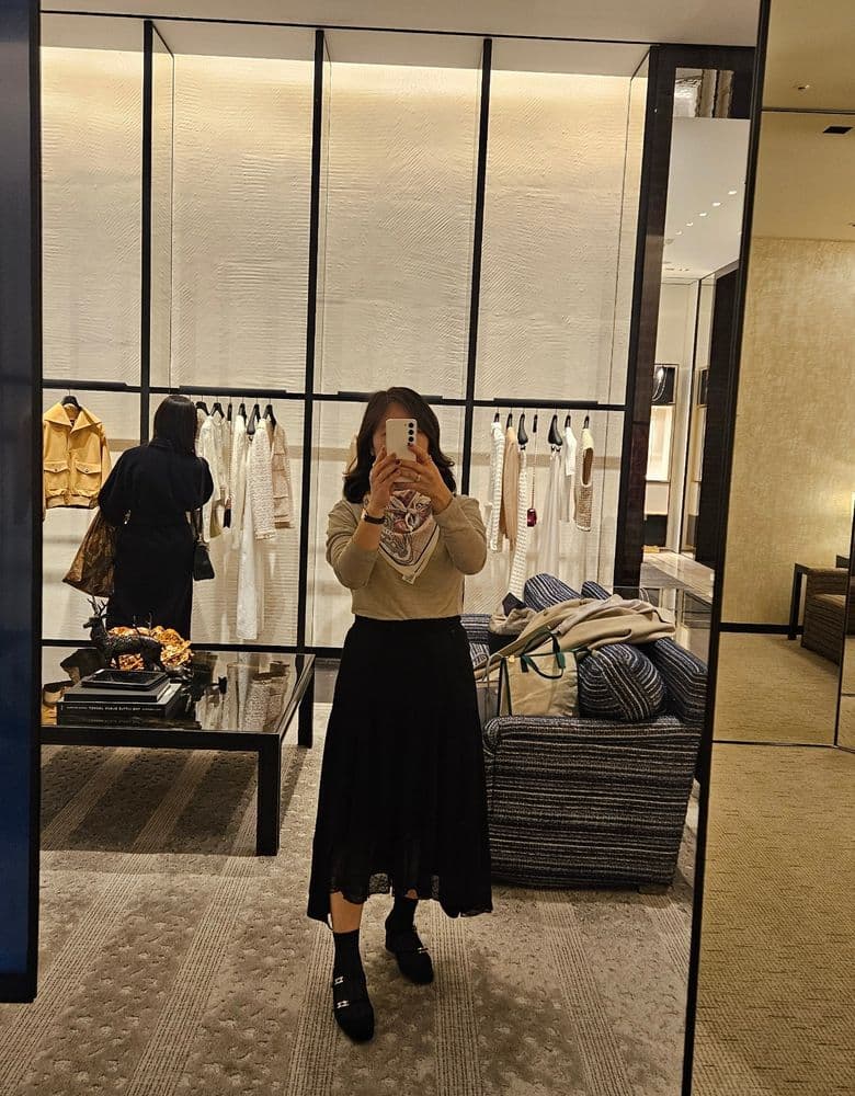 에르메스 재키50 벨벳 슈즈