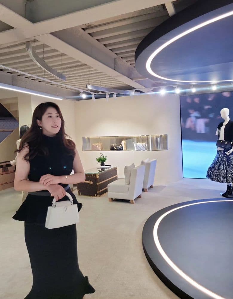 Louis Vuitton black knit two-piece set