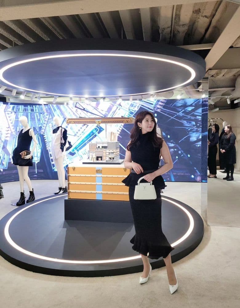 Louis Vuitton black knit two-piece set