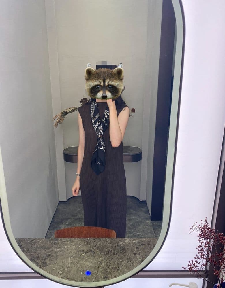 Pleats Please dresses, tops, and skirts.