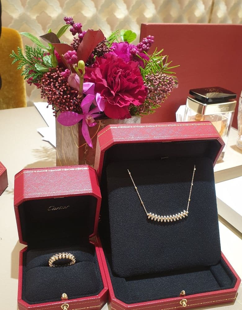 Cartier Clash, Écrou de Cartier (formerly known as Juste un Clou), Trinity, and Tank Must de Cartier.